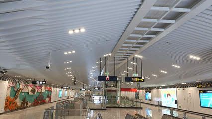 南寧金橋客運站地鐵車站建造完成